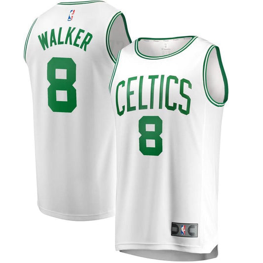 Boston Celtics Kemba Walker Fanatics Branded Replica Fast Break Player Association Jersey Kids - White | Ireland I7586I5